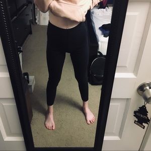 black full length leggings
